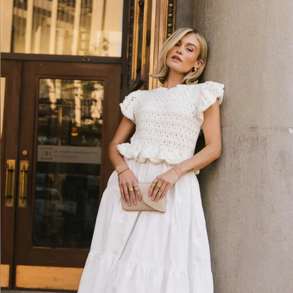Bohme Carey maxi dress in cream